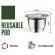 For Nespresso Refillable Capsule Stainless Steel Espresso Cups Reusable Coffee Pods With Tamper Dosing Tool For Lattissima Touch