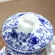 Retro Chinese Blue White Porcelain Tea Cup Set Saucer Lid Infuse 260ml Ceramic Teacup with Tea Filter