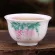 4PCS/LOT Mini Cup 20ml Chinese Porcelain Tea Cup Floral Pattern In-Glaze Decoration Cup of Tea Small Size Kungfu Cups Rose