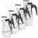 Durable Latte Cappuccino Coffee Pot Moka Maker Practical Stainless Steel Coffee Moka Pot Coffeeware 100/200/300/450ml