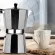 Italian Style Moka Pot Octagonal Aluminum Making Machine Coffee Pot Espresso Machine 150/300/450ml Suitable for Gas Heating Pots