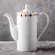 British After Set Ceramic Hand-Painted Golden Tea Pot White European Style High Coffee Pot Filter Porcelain Teapot