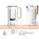 Mex electric kettle KPLG105TW rotate 360 ​​degrees power 420watt, not hot, reduce marks with 2 layers of protection design.