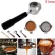 51mm Coffee Bottomless Portafilter for Filter Basket Stainless Steel Replacement Espresso Machine Accessory