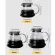 V60 Pour Over Carafe Drip Coffee Pot 300/500/700ml Glass Range Tea Maker Coffee Kewer Barista Percolator Clear Filter