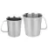 Stainless Steel Measuring Cup Milk Coffee Frothing Pitcher Coffee Kettle with Scale Handle for Latte Art Baking Tool