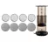 Stainless Steel 8PCS Aeropress Coffee Maker Filter Disc Metal Ultra Filter for Aeropress Coffee Maker Kitchen Coffee Accessories