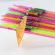50pcs/Pack Plastic Straws Craft Straws Party Supplies Fluorescent Umbrella Party Disposable Features Straw