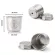 Capsulone Compatible for Illy Coffee Machine Maker/Stainless Steel Metal Reusable Coffee Capsule Pods Baskests
