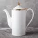 British After Set Ceramic Hand-Painted Golden Tea Pot White European Style High Coffee Pot Filter Porcelain Teapot