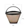 1 PC Cone-Style Reusable Stainless Steel Coffee Filter Coffee Maker Machine Filter Gold Mesh with Handle Cafe Coffee Maker Tools