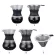 1.2l Stainless Steel Coffee Pot Resistant Glass Household Coffee Filter Tea Making Apparatus Coffee Maker Percolator Teapot