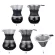 1.2l Stainless Steel Coffee Pot Heat Resistant Glass Household Coffee Filter Tea Making Apparatus Coffee Maker Percolator Teapot