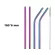 New 16mm Rainbow Purple Colorful Stainless Steel Straws Cleaner Brush Straight Bend Reusable Drinking Straw Juice Milk Mug 4pcs