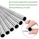 12mm Jumbo Stainless Steel Drinking Straw Drink Pearl Milkshake Fat Bubble Tea Metal Straws Cocktail Party With 2pc Brush Bag