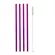 4PCS Colorful 304 Stainless Steel Metal Drinking Straw Reusable Straight Bent Straws with Cleaner Brush Storage Bag Accessory