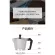 Moka Pot, Mocha Pot Coffee Pot Fresh coffee pot, 9 cups, 450 ml. Moka Pot 9 Cups 450ml