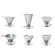 Reusable Coffee Filter 304 Stainless Steel Cone Cone Cone Coffee Filter Baskets Mesh Strainer Pour Over Coffee Dripper