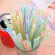 300PCS Disposable Straws Flexible Plastic Straws Striped Multi Colored Rainbow Drinking Straws Bendable Straw Bar Accessories