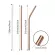 1/2/4PCS Stainless Steel Straw Reusable Metal Drinking Straw with Cleaner Brush for Home Party Barware Bar Accessories New