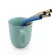 Jankng 2 PCS Rainbow Blue Blue Bent Metal Straw Diameter 12mm Stainless Steel Bubble Milk Tea Straws Reusable Glass Drinking Straw