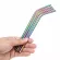 4/8pcs Rainbow Color Bubble Stainless Steel Straws Reusable Drinking Straw Milk Metal Straw With Brush