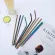 4pcs Colorful 304 Stainless Steel Straws Reusable Drinking Straw High Quality Metal Straws With Cleaner Brush