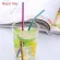 10pcs Colorful Children Stainless Steel 6mm Straight/BEND DRINKING STRAWS RUSAL BRUSH for Kids Birthday Party Supply