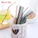 10pcs Colorful Children Stainless Steel 6mm Straight/BEND DRINKING STRAWS RUSAL BRUSH for Kids Birthday Party Supply