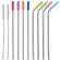 Reusablew Drinking Strabar Supplies Stainless Steel Straw High Quality Colorful Straw Silicone Sleeve with Clear Brush