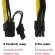 6 PAC 6 Pin Me To 8 Pin 62 Me Pcie Adapter Power Cable PCI Express Extension Cable for Graphics Video Card 30cm
