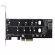 Dual M.2 Pcie Adapter M2 Ssd Nvme M Key Or Sata B Key 22110 2280 2260 2242 2230 To Pci-E 3.0 X 4 Host Controller Expansion