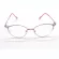ออปติคอลสั่งทำแว่นสายตาสั้นเคลือบตาแมวไททาเนียมอัลลอยด์สีชมพูอ่อน -1 ถึง -6