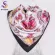 [bysifa] Ladies Black Pink Silk Scarf Shawl New Butterfly Design Hijabs Scarves Fall Winter Warm Neck Scarves Headscarves