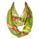 Lightweight Infinity Women Scarf Pink/green Striped Print Satin Loop Small Ring Lady Scarves 160*45cm
