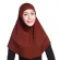 Womens 2 Piece Solid Color Amira Jersey Muslim Hijab Soft Cotton Stretch Head Scarf With Tube Inner Underscarf Cap Hood F3md