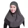 Womens 2 Piece Solid Color Amira Jersey Muslim Hijab Soft Cotton Stretch Head Scarf With Tube Inner Underscarf Cap Hood F3md