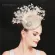 Nice 4-Layer Sinamay Feather Women Fascinators Hat Vintage Cocktail Church Headpiece Elegant Ladies Wedding Fedora Hats Headband