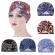 Women Cotton Print Baggy Hat Lining Chemo Cap Elastic Band Night Sleep Cap Headwear Hair Accessories