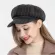 Newsboy For Women Plaid Woolen British Vintage Baker Boy Cap Casual Painter Black Gray Khaki Flat Cap