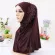 Hijabs Muslim Islamic Scarf Scarves For Woman Long Underscarf Moslima Solid Color Bead Prayer Turbante Freeship 4.11
