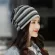Striped Beanies for Men Summer Thin Knitted Beanie Men's Multifunction Cap Hats for Male