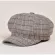 Newsboy For Women Plaid Woolen British Vintage Baker Boy Cap Casual Painter Black Gray Khaki Flat Cap