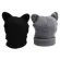 Women Wool Cap Hats Spring Gray Hat Cat Ears Knitted Hat Lovely Funny Winter Warm Beanie Hat