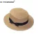 Buttermere Women Boater Summer Straw Sun Hat White Beige Coffee Khaki Bow Classic Vintage Beach Hat Sun Protection Cap