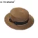 Buttermere Women Boater Summer Straw Sun Hat White Beige Coffee Khaki Bow Classic Vintage Beach Hat Sun Protection Cap