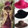 Women Summer Wide Brim Ladies Sun Hat Classic Retro Jazz Warm Ladies Fedora Bucket Cotton Caps Outdoor Vintage