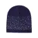 Canchange Winter Hats Women's Cotton Beanies Solid Warm Knitted Women's Winter Caps With Rhinestone