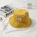 Popular Striped Bucket Hat Women Letter Summer Fisherman Hat Sunscreen Solid Color College Girls Bucket Hat Gorros