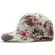 Women's Baseball Caps Solid Print Ladies Hats Shade Hats Outdoor Stretch Cotton Flowers Leaves Girls Youth Baseball Cap